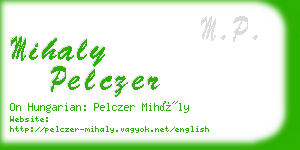 mihaly pelczer business card